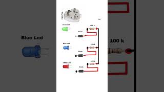 Three Phase RYB Indicator Circuit#RYBIndicator #ThreePhaseSystem #PhaseSequence  #ElectricalTips
