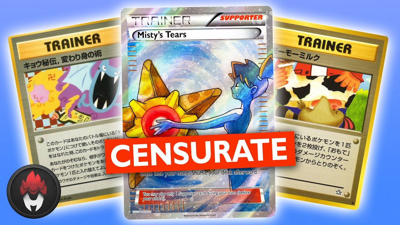 La storia delle carte Pokémon CENSURATE - YouTube