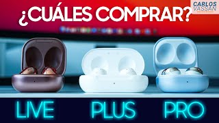 Galaxy Buds PRO, LIVE o Plus | ¿Cuáles son los mejores audífonos?