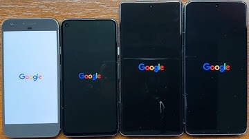 Google Pixel vs Pixel 4a vs Pixel 7 Pro vs Pixel 8 Pro Boot Animation. Power On & Power Off