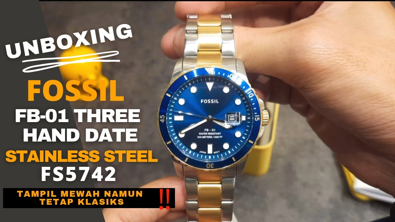 UNBOXING FOSIL WATCH FB-01 THREE HAND 