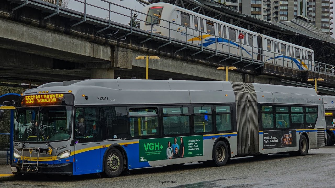 **Special Sighting** (Translink) 12011 on 555 Port Mann Express to Lougheed Stn.