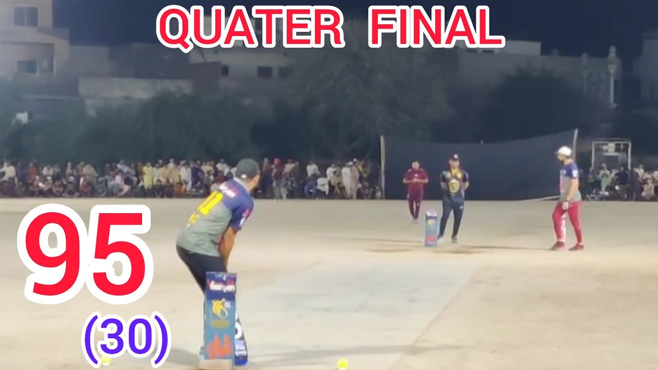 TAMOUR MIRZA VS KHURRAM CHAKAWAL QUATER FINAL 95 RUNS NEED 30 BALLS ...