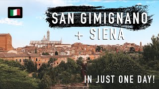 Perfect Day in Tuscany - Exploring San Gimignano & Siena | Italy VLOG (with a little driving drama!) Tuscany Day Trip San Gimignano Chianti Siena Pisa