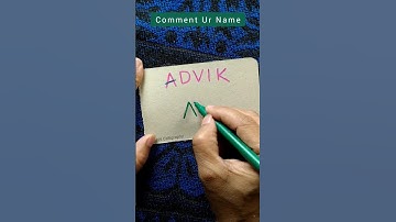 Advik name logo design 🖊️