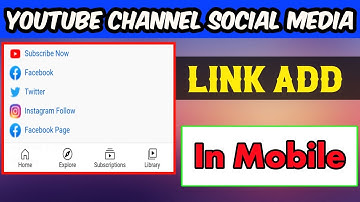 How to add social media link in youtube channel in mobile। TecH Official Bangla