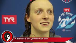 Katie Ledecky Describes One of her Best Sets From Altitude Training