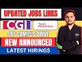 CGI , Tech Mahindra Hiring Drives new Announced | Off Campus Drive | 2026, 2025 Batch Hiring