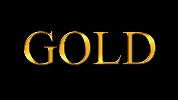 Photoshop: Gold Text Effect (Tutorial)
