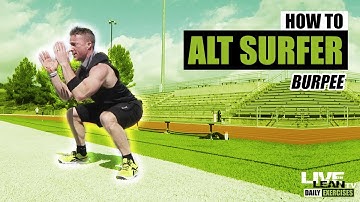 How To Do An ALTERNATING SURFER BURPEE | Exercise Demonstration Video and Guide