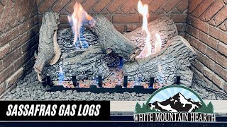 Sassafras Refractory vent-free Gas Logs by White Mountain Hearth - YouTube