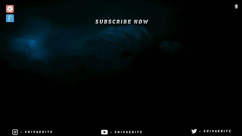 How To Make Outro In Kinemaster | End Screen Animation | Kinemaster | Shiva Editz