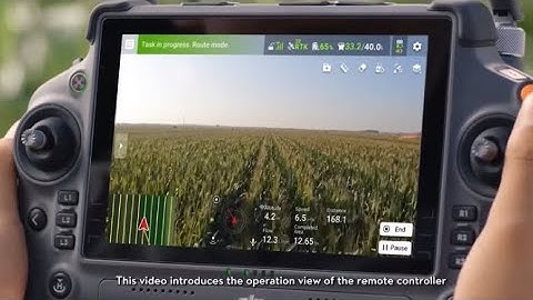 How to Use the DJI Agras Remote: DJI Agras T100 - T50 Remote Operation View Tutorial