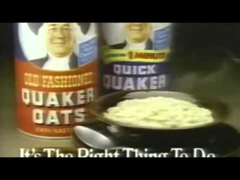 Wilford Brimley Quaker Oats Mercial-11-08-2015