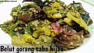 Resep belut cabe hijau(goreng baluik lado hijau) khas masakan Padang