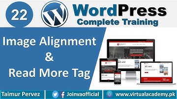 Insert read More Tag in Post | Working on Image Alignment. 22