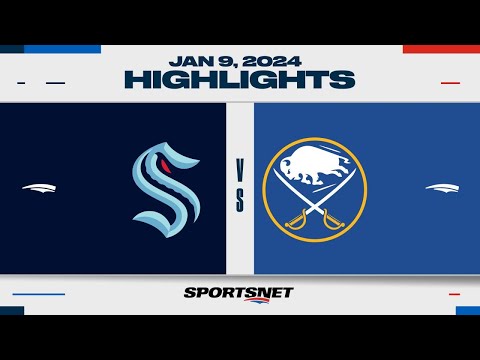 NHL Highlights | Kraken vs. Sabres - January 9, 2024