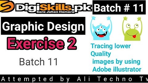 Digiskills Graphic Design Exercise 2 Batch 11 | Graphic design exercise 2 batch 11 | image tracing