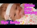 Silicone Baby Adalyn&#39;s Night Routine 🌙  ~ reborn roleplay
