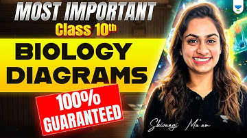 Class 10 Biology Most Important Diagrams 🔥 | 100% Exam Guarantee | Shivangi Ma’am