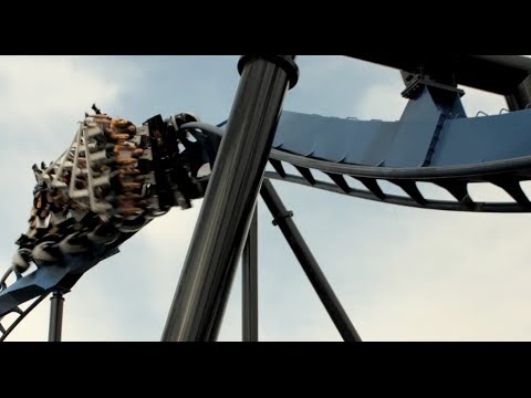 [HD POV] Batman the Ride Backwards - Six Flags Magic Mountain poverty level 2019