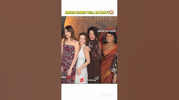 Lisa with Indian actress maybe?👀#blackpink #lisa #shorts #trending #whitelotus