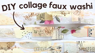 Let’s make faux washi tape using vellum, collage & mixed media! 🌟(Roxy Creations)