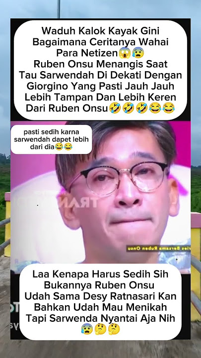 ruben onsu menangis sarwendah dekat dengan giorgino😱🤣#sarwendah#rubenonsu#shorts#shortvideo#short