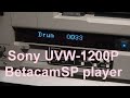 Le lecteur sony uvw1200p betacam sp