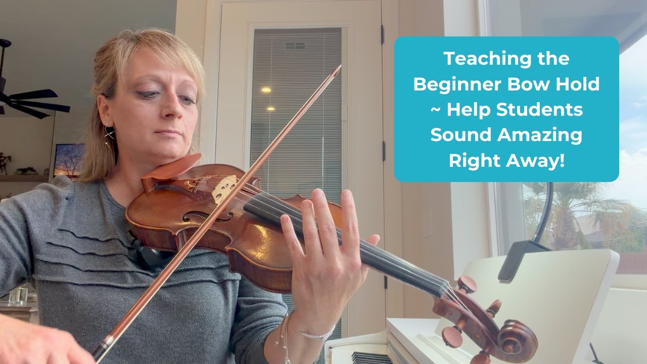 How to Teach the Beginner Bow Hold - YouTube
