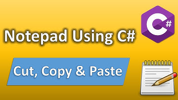 Notepad using C# Cut Copy Paste text C# Beginner Tutorial