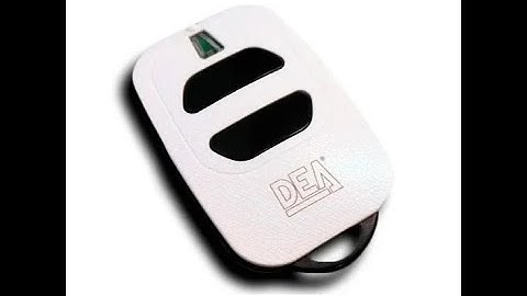 DEA GTI2 Remote Control Coding types