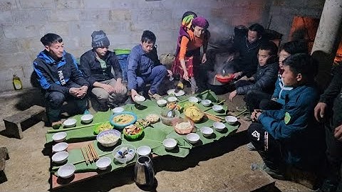 Thăm nhà em Lử 5 con trên đỉnh Hấu Chua ngôi làng Cô đơn tết 2024. Nguyễn Tất Thắng