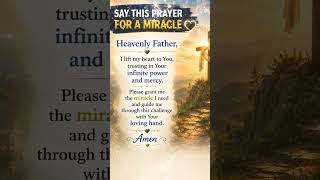 Prayer For God's Miracles