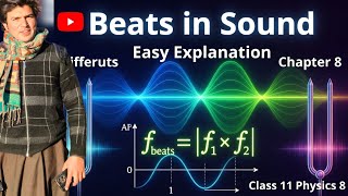 Topic 8.8 Beats in Sound | Frequency of Beats Explained | Chapter 8 Waves | Physics Class 11