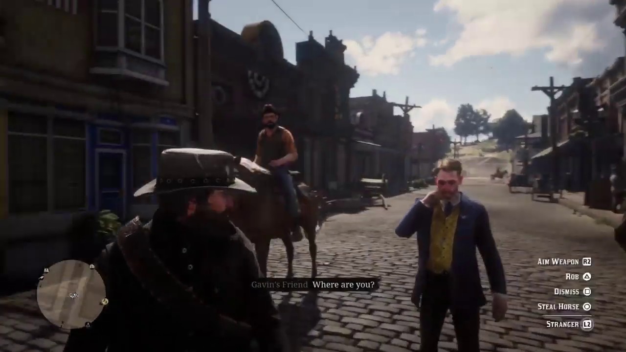 Red Dead Redemption 2 _ Gavin's friend in Blackwater | RDR2 - YouTube