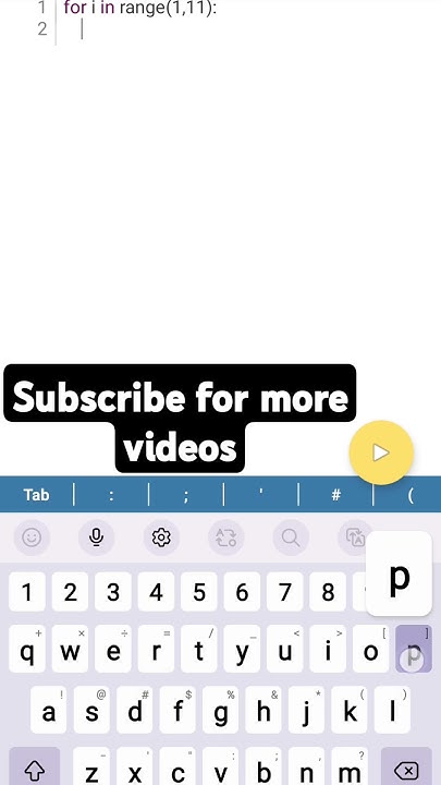 Print multiplication table in python using for loop. #beginnertutorial ...