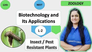 Biotechnology and its Applications | Part-2 | Insect Resistant Plants (Cry) | NEET | 12th | NCERT