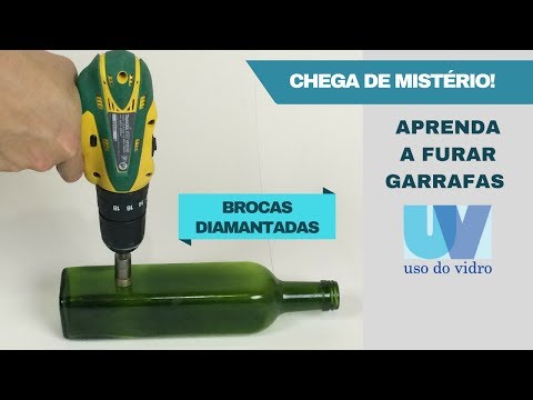 COMO FURAR GARRAFA DE VIDRO com furadeira manual