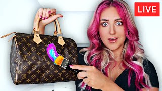 Customizing a Louis Vuitton Bag and GIVING IT AWAY! 🔴 LIVE STREAM 🔴