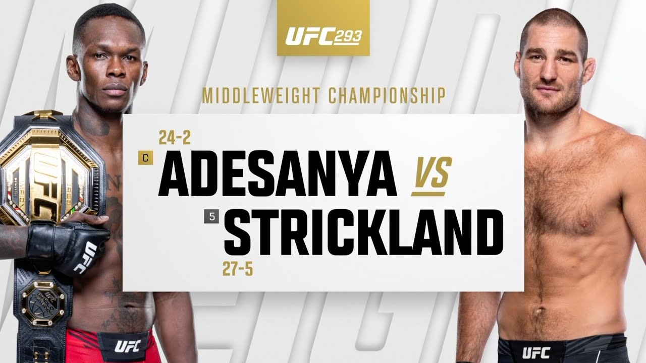 UFC 293 Israel Adesanya vs Sean Strickland Highlights