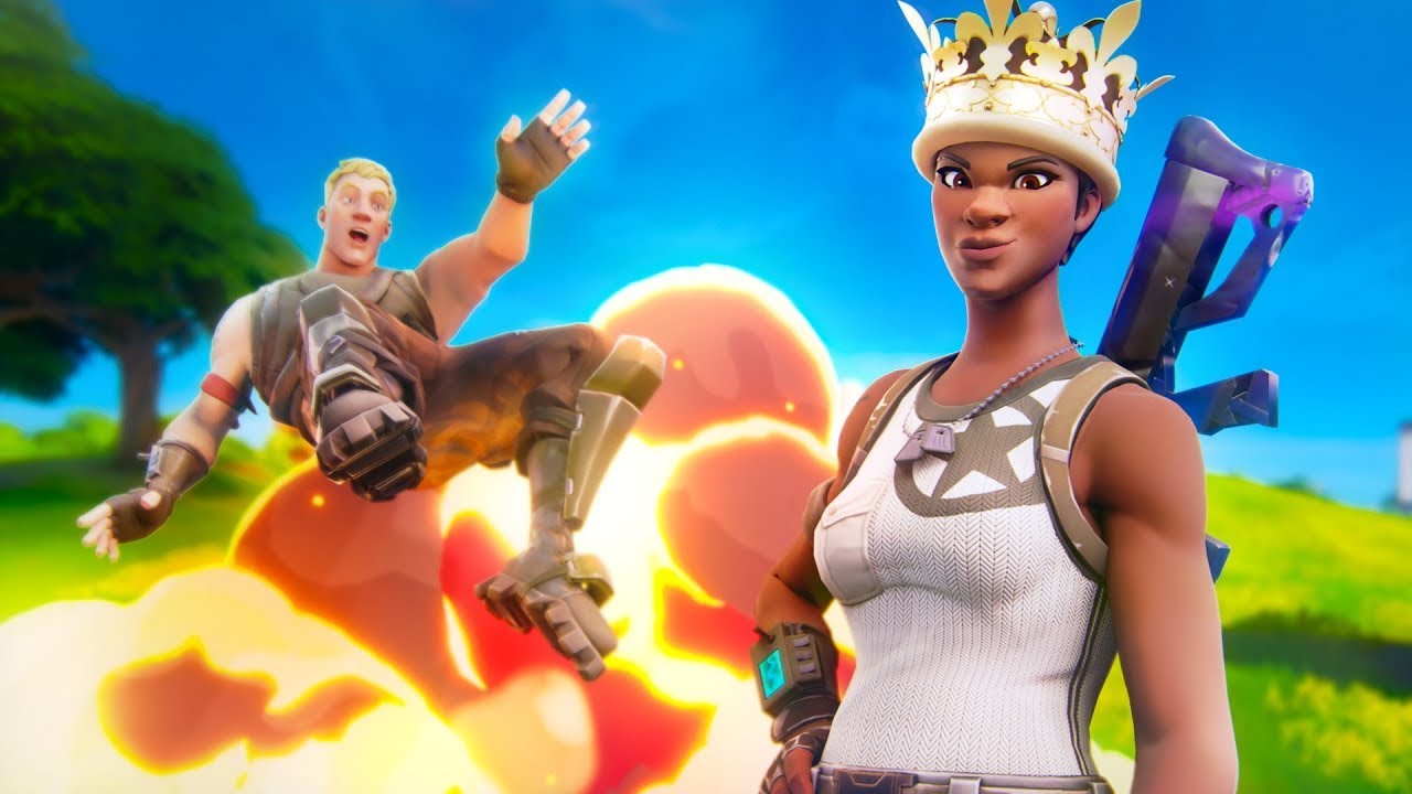 Playing Fortnite with random people - YouTube