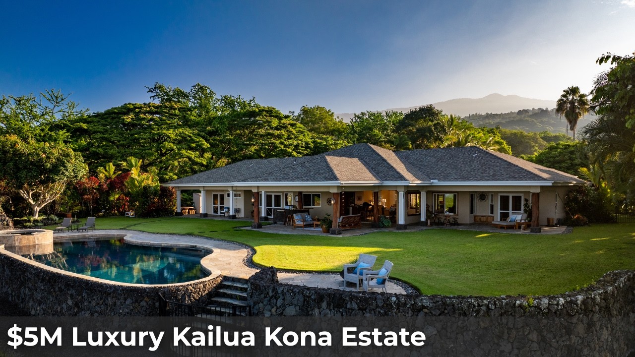 Inside a $5M Kona, Hawaii Luxury Farm Estate on 5 Acres