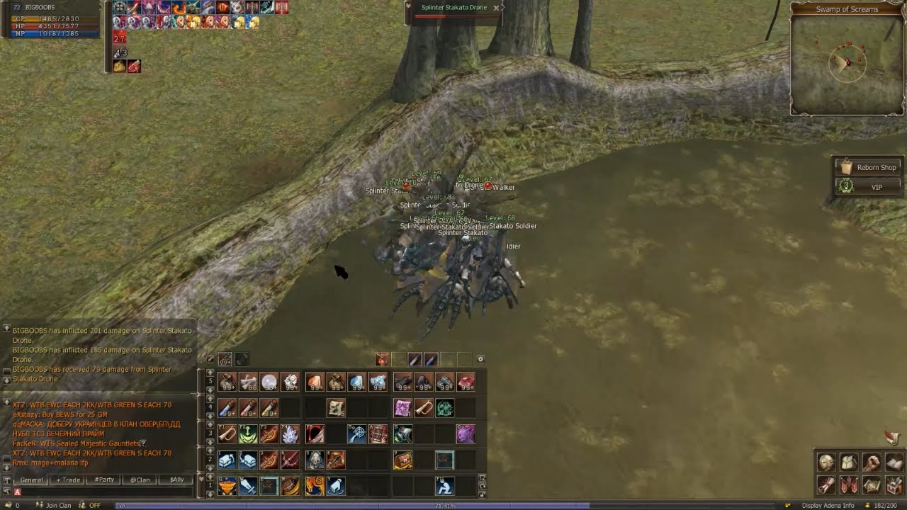 🔴 LIVE - L2 Reborn Farming in Swamp of Screams | Lineage 2 Reborn