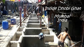 धोबी घाट - Inside Dhobi Ghat Laundry - Mumbai India - Short version