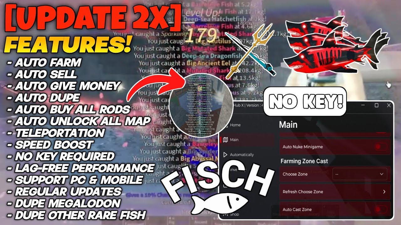 [UPD🎣] Fisch Script *PASTEBIN* Auto FARM (Speed HubX) | Perfect Catch ...