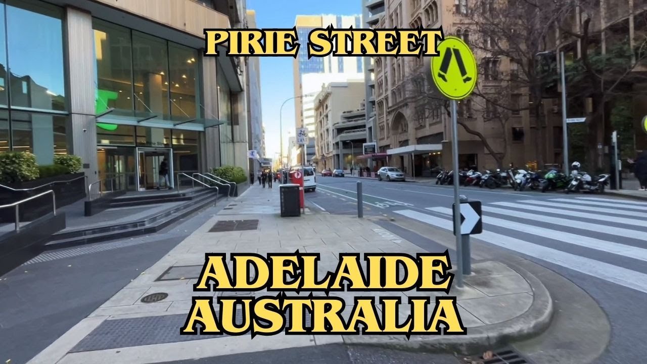 Exploring Adelaide Australia: City Walking Tour Along Pirie Street