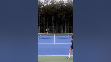 Perfect winner with the wood racquet (TST Tournament 5) #WoodenRacquet #tennis  #tournament  #shorts