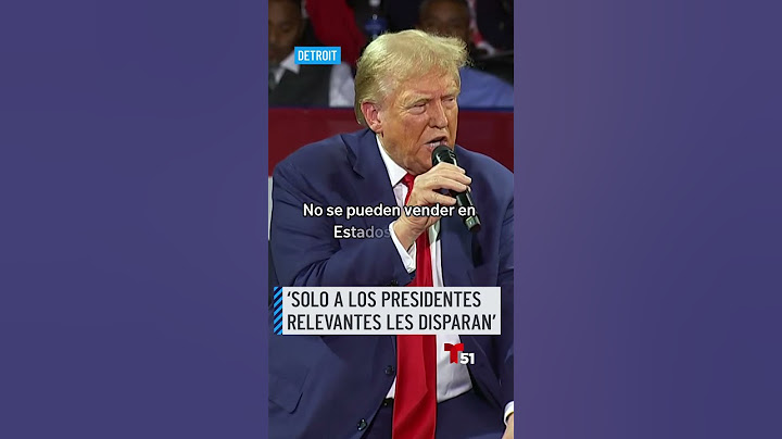 #Trump dice que "solo a los presidentes relevantes les disparan”