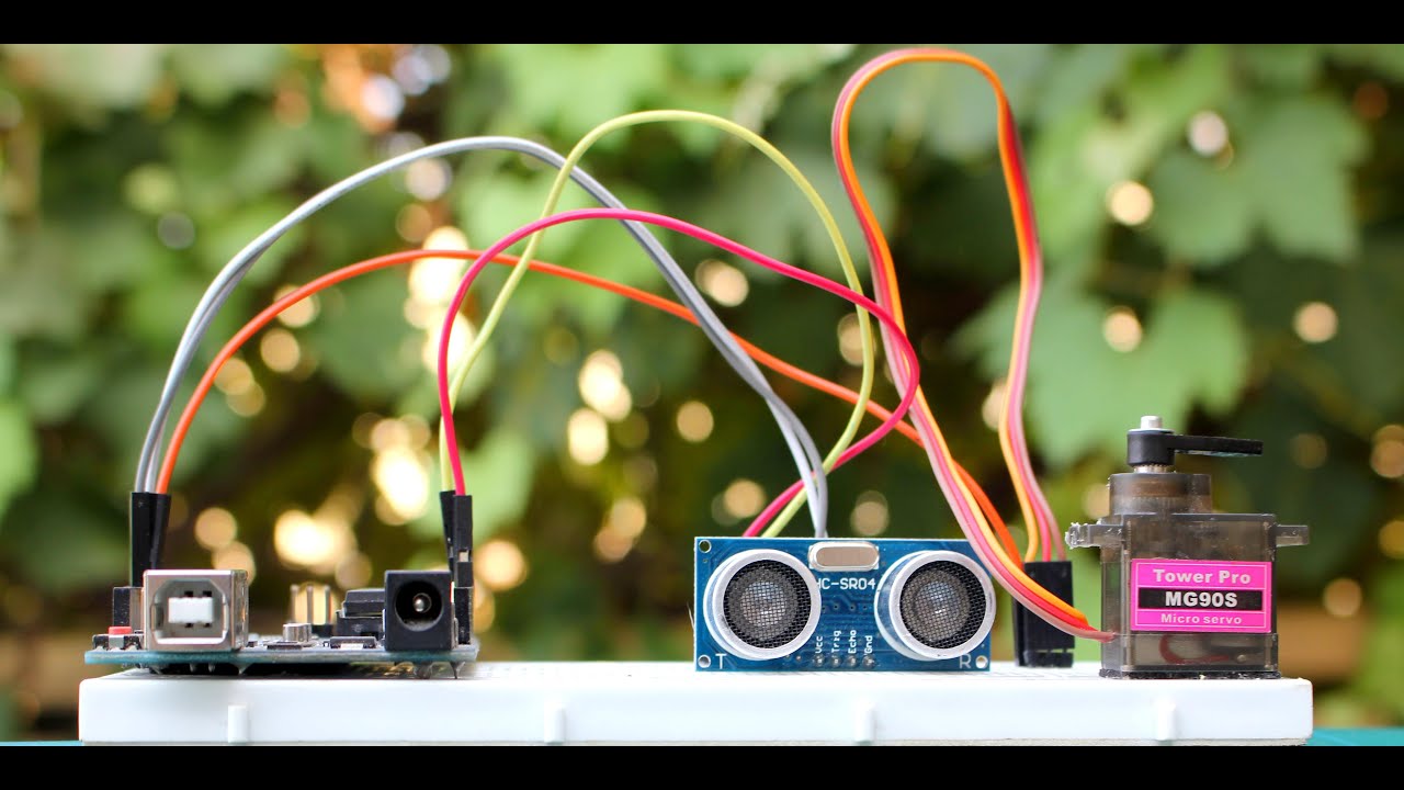 Control Servo Motor With Ultrasonic Sensor And Arduino Youtube